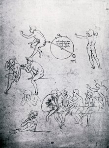 Studia do Adoracji Trzech Króli i Ostatniej Wieczerzy, XV w. 1930. autorstwa Leonardo da Vinci