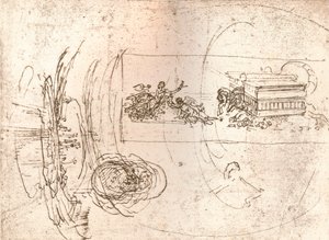 Studia do kompozycji alegorycznych, c1472-c1519 1883 autorstwa Leonardo da Vinci