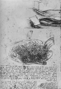 Badania formacji wodnych, ok. 1480 1945 r autorstwa Leonardo da Vinci