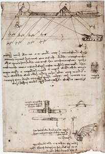 Studium dla pogłębiarki morskiej Leonarda de Vinci (Leonardo da Vinci) (1452-1519). Rysowanie piórem i atramentem. autorstwa Leonardo da Vinci