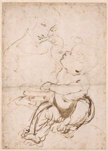 Studium Madonny z Misą na Owoce, ok. 1478. autorstwa Leonardo da Vinci