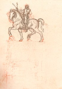 Studium do pomnika Sforzów, c1482-c1499 1883 autorstwa Leonardo da Vinci