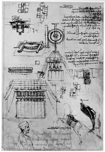 Studium do odlewu pomnika Sforzów, ok. 1493 1954 r. autorstwa Leonardo da Vinci