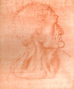 Studium dla głowy Judasza w „Ostatniej Wieczerzy”, c1494-c1499 1883. autorstwa Leonardo da Vinci
