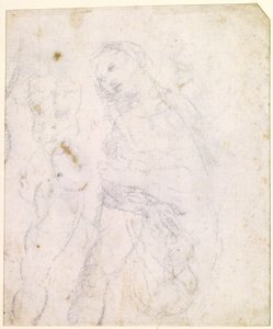Studium Madonny [verso] autorstwa Leonardo da Vinci