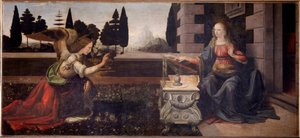 Zwiastowanie - 1472-1475 autorstwa Leonardo da Vinci