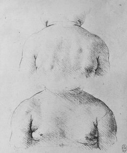 Popiersie niemowlęcia, widok z przodu iz tyłu, ok. 1480 1945 r. autorstwa Leonardo da Vinci