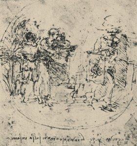 Demaskowanie zawiści, ok. 1480 1945 autorstwa Leonardo da Vinci