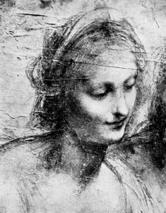 Głowa Madonny, XV wiek, lata 30. XX wieku. autorstwa Leonardo da Vinci