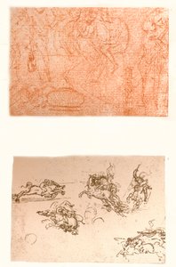 Dwa rysunki, c1472-c1519 1883. autorstwa Leonardo da Vinci