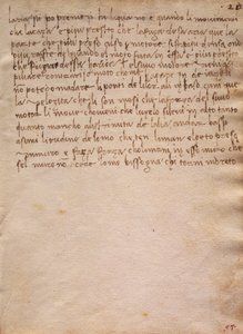 Niepodpisany wyciąg z Kodeksu Trivulzianus autorstwa Leonardo da Vinci