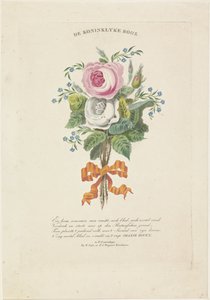 Róże z portretami sylwetki Wilhelma I Fryderyka, króla Holandii, Wilhelminy Pruskiej, ich dzieci, rodziców i siostry