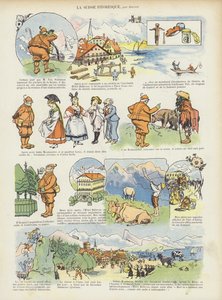 Malownicza Szwajcaria. Ilustracja do Le Rire