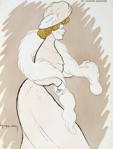 Aktorka Jeanne Granier (1852-1939), rysunek Leonetto Cappiello (1875-1942) autorstwa Leonetto Cappiello