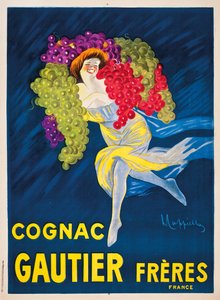 Plakat reklamowy koniaku Gautier Freres, 1907