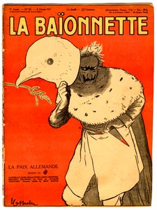Okładka „La Baionnette”, Satyryczna w kolorach autorstwa Leonetto Cappiello