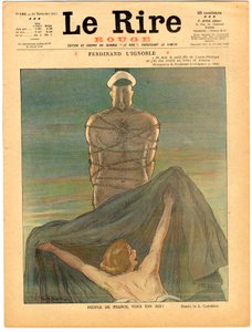 Okładka „Czerwonego śmiechu”, Satyryczna w kolorach autorstwa Leonetto Cappiello