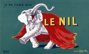 Palę tylko Nil. Plakat reklamowy papierosów "The Nile" autorstwa Leonetto Cappiello (1875-1942). bd. XX w. autorstwa Leonetto Cappiello
