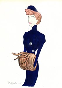 Portret komediantki Gabrielle Reyu zwanej Rejane (1856-1920) Karykatura autorstwa Leonetto Cappiello (1875-1942) 1903 r. autorstwa Leonetto Cappiello