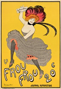 Plakat reklamujący francuskie czasopismo „Le Frou Frou”, 1899
