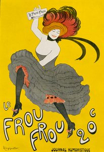 Plakat do humorystycznej gazety „Le Frou Frou”, wg Leonetto Capiello. Od ilustrowanej historii moralnej od średniowiecza do współczesności Eduarda Fuchsa, opublikowane w 1909 r. autorstwa Leonetto Cappiello