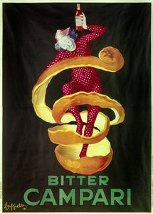 Plakat na aperitif Bitter Campari. Ilustracja Leonetto Cappiello (1875-1942) 1921 Paryż, sztuka dekoracyjna