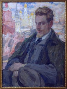 Portret poety Rainera Marii Rilkego (1875-1926), autorstwa Pasternaka, Leonida Osipovicha (1862-1945). olej na płótnie