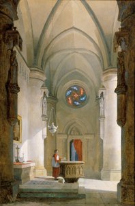 Wnętrze baptysterium autorstwa Leopold Ernst