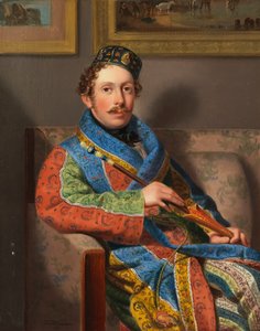 Młody dżentelmen w smokingu, 1830.