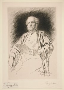 Portret Seymoura Hadena autorstwa Leopold Flameng