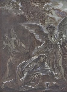 Chrystus na Górze Oliwnej autorstwa Leopold Kupelwieser