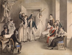 Franza Schuberta 1797-1828. Partyjna gra Schubertów w Atzenbrugg, 1821