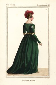 Agnieszka Sabaudzka, hrabina Longueville autorstwa Leopold Massard