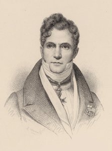 Portret dyrygenta i kompozytora Gaspare Spontini 1774-1851. autorstwa Leopold Massard