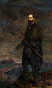 Portret Teodora Herzla (olej na płótnie) autorstwa Leopold Pilichowski