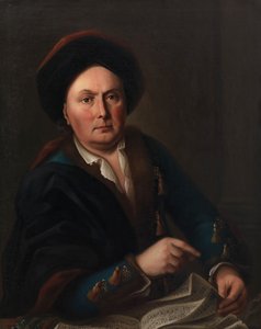 Portret śpiewaka Ludwiga Lodewijka van Beethovena 1712-1773..., 1773. autorstwa Leopold Radoux