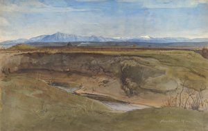 Krajobraz pod Rzymem, 1867. autorstwa Leopold Venus