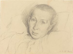 Siostra Artysty Marie von Kalckreuth autorstwa Leopold von Kalckreuth