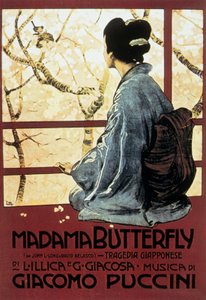 Okładka Leopoldo Metlicovitz do partytury opery Pani Butterfly Giacomo Puccini autorstwa Leopoldo Metlicovitz