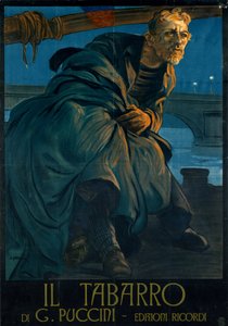Opera Il tabarro Giacomo Pucciniego autorstwa Leopoldo Metlicovitz