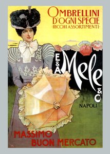 Bogaty asortyment w parasole od Mele autorstwa Leopoldo Metlicovitz