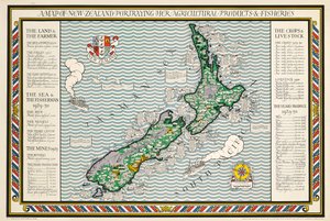 Mapa Nowej Zelandii