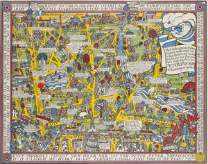 Mapa Peter Pan z Kensington Gardens