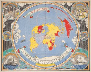 Mapa kablowa i bezprzewodowa Great Circle