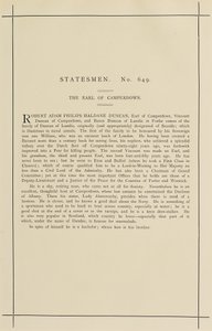 Hrabia Camperdown autorstwa Leslie Matthew Ward