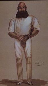 Bohater krykieta W.G. Grace, karykatura dla Vanity Fair autorstwa Leslie Matthew Ward