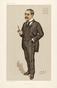 Rudyard Kipling (1865 - 1936), z Vanity Fair, wyd. 1894 (litografia kolorowa) autorstwa Leslie Matthew Ward