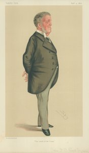 Admirał Frederick Beauchamp Paget-Seymour, Fala oceanu, 9 września 1876, rysunek Vanity Fair autorstwa Leslie Matthew Ward