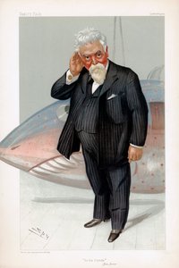 Hiram Stevens Maxim, urodzony w Ameryce brytyjski wynalazca i inżynier, 1904 autorstwa Leslie Matthew Ward