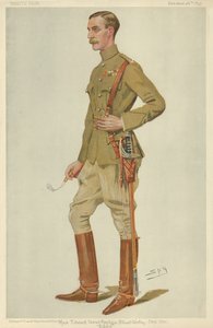 Major Edward James Montagu Stuart-Wortley, Eddie, 26 października 1899, rysunek Vanity Fair autorstwa Leslie Matthew Ward